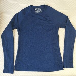 FIGS MEDIUM Seamless Salta Underscrub. DARK BLUE HEATHER.